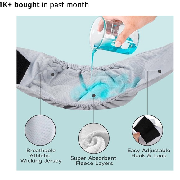 Gray Belly Band for Male Dog Wrap Diaper New Without Packaging Size Medium - Picture 9 of 9